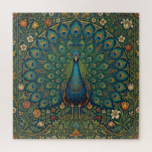 Puzzle Conception élégante de paon bohème vintage