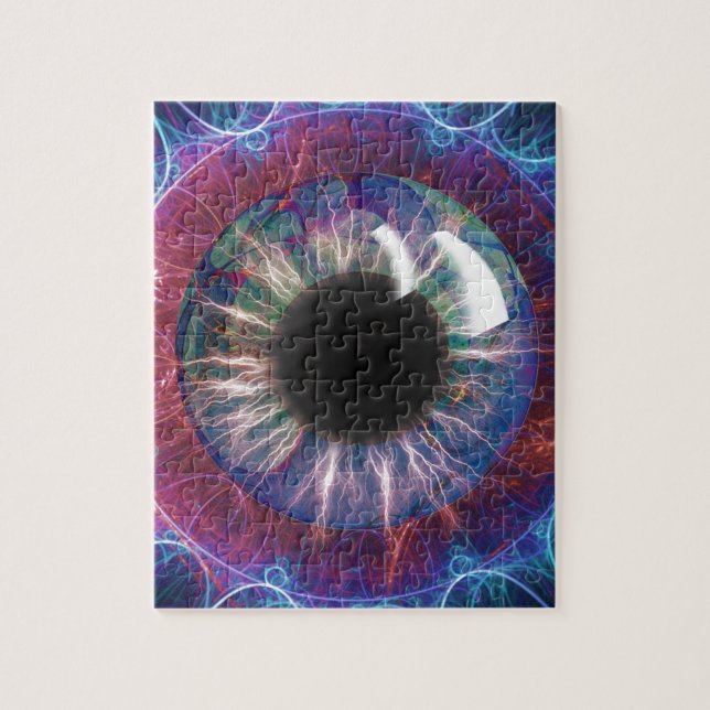 Puzzle Conception fractale des yeux de Tesla (Vertical)