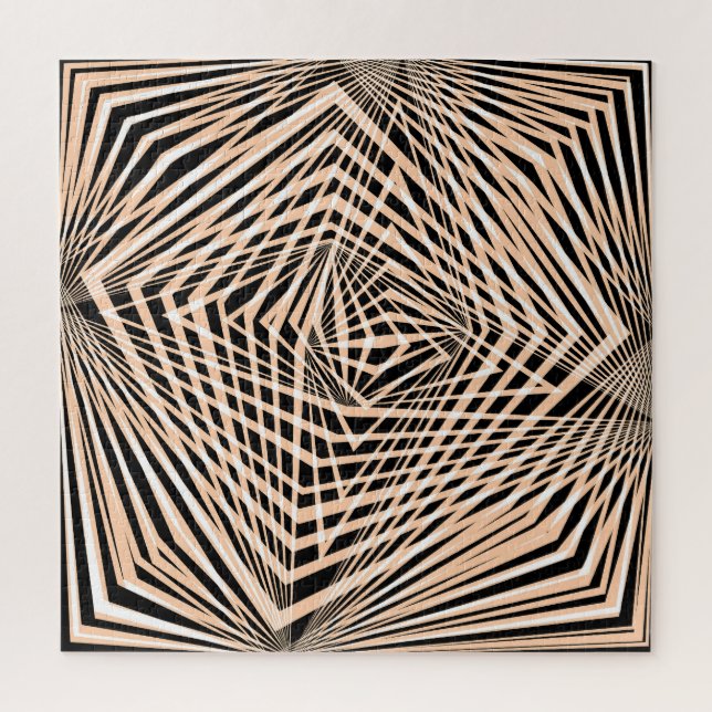 Puzzle Conception géométrique Abstraite sans joint (Vertical)