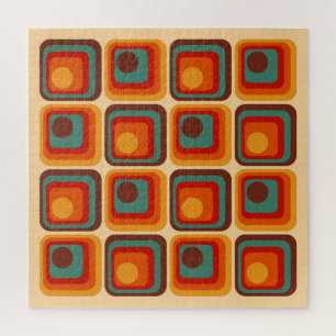 Puzzle Conception géométrique rétro des années 1970