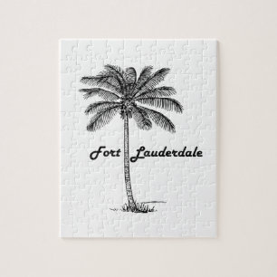 Puzzle Conception noire et blanche de Fort Lauderdale et