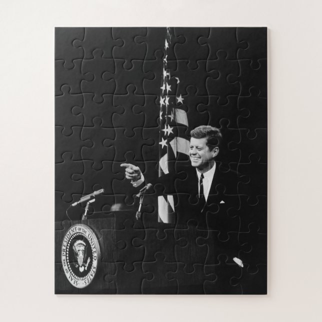 Puzzle Conférence de John Kennedy 35e président des États (Vertical)