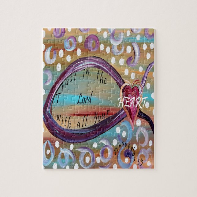 Puzzle Confiance dans le seigneur With All Your Heart (Vertical)