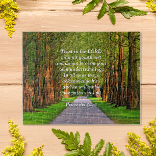 Puzzle Conforter le verset biblique des Proverbes 3:5-6