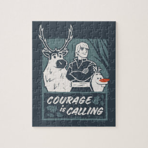 Puzzle Congelé 2 : Sven, Kristoff, & Olaf   Courage