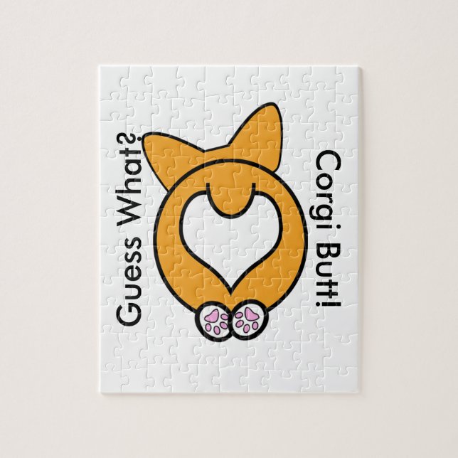 Puzzle Conjecture ce qui ? Bout de corgi ! (Vertical)