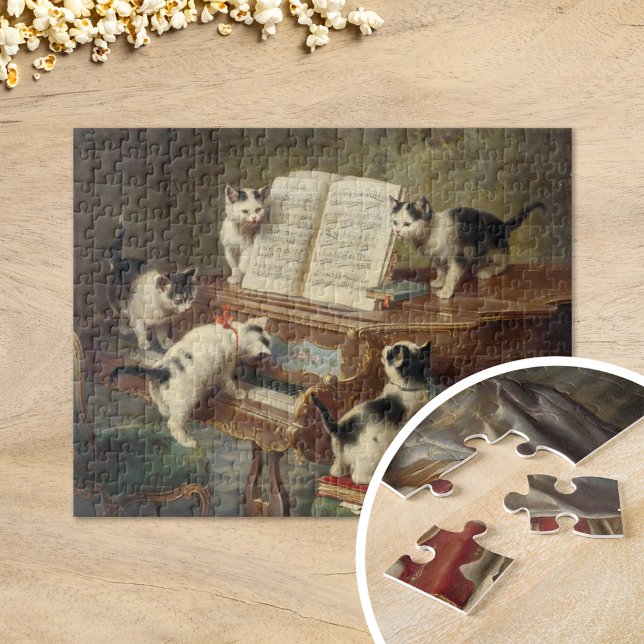Puzzle Considérant des chatons | Carl Reichert (Créateur téléchargé)