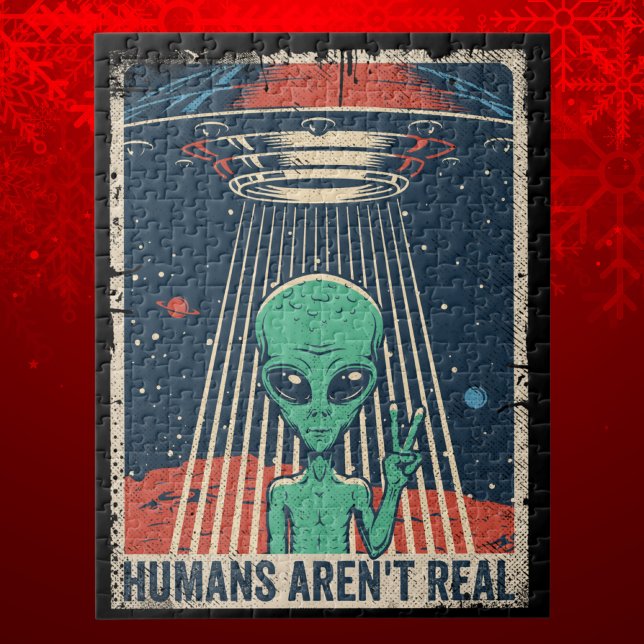 Puzzle Conspiration spatiale Alien amusante (Créateur téléchargé)
