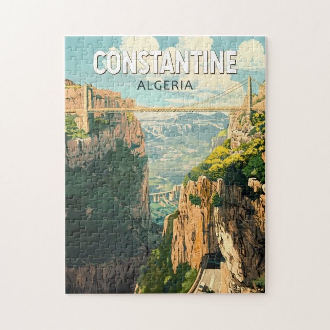 Puzzle Constantine Algérie Travel Art Vintage (Vertical)