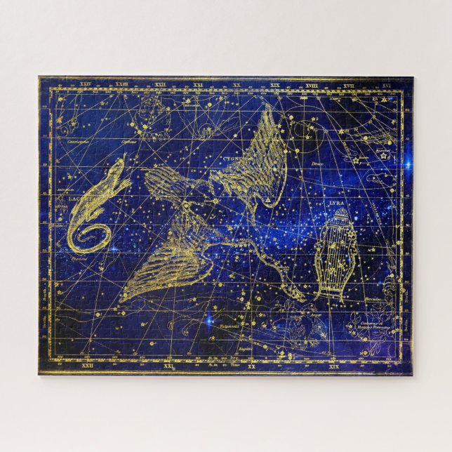 Puzzle Constellation du Lézard. (Horizontal)