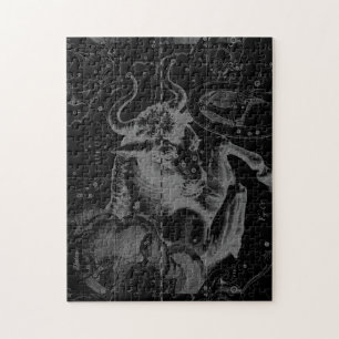 Puzzle Constellation Hevelius de signe de Taureau circa