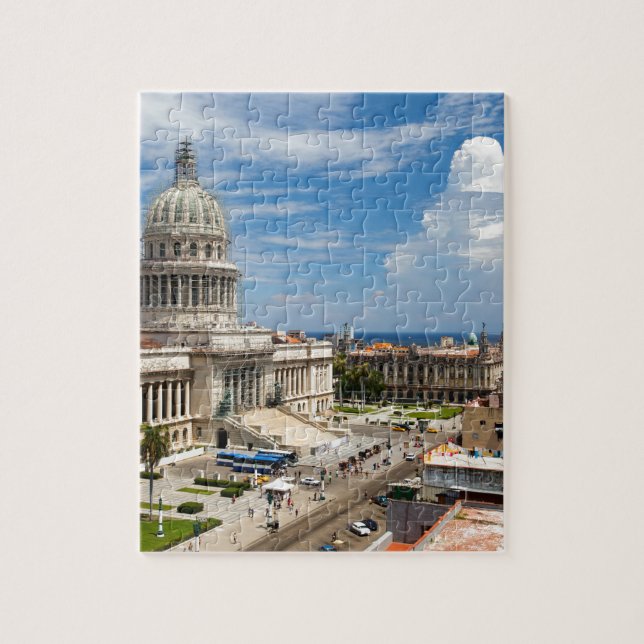 Puzzle Construction du Capitole à La Havane (Vertical)