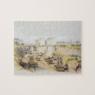 Puzzle Construction du mur de soutènement près de la ru