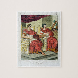 Puzzle Consuls romains, de "L'Antica Roma", 1825 (couleur