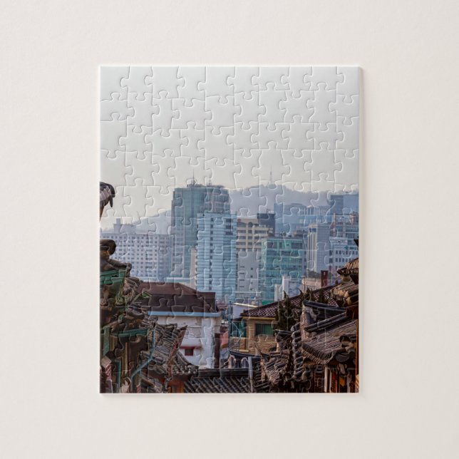 Puzzle Contraste de village de Bukchon Hanok (Vertical)