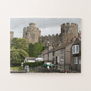 Puzzle Conwy Castle, Wales, Royaume-Uni