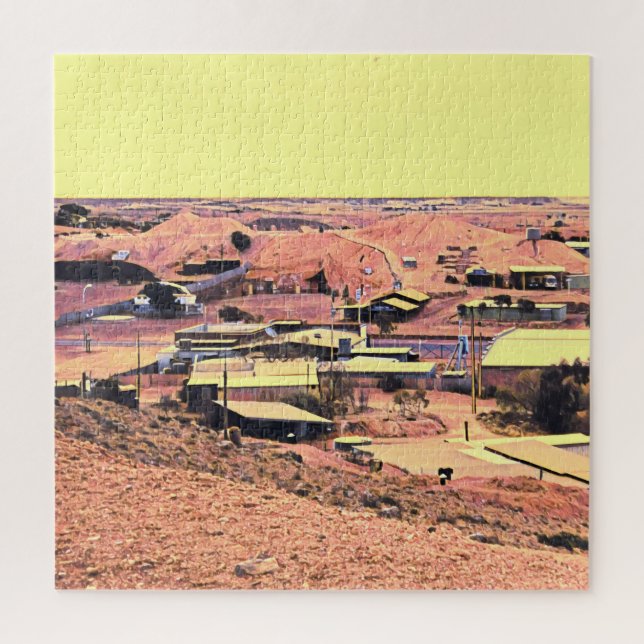 Puzzle Coober Pedy ville minière Australie voyage (Vertical)