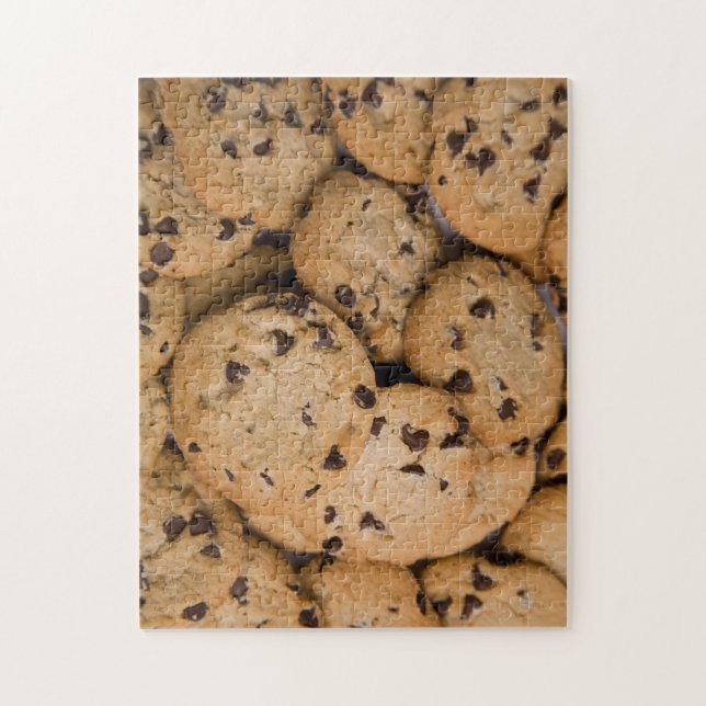 Puzzle Cookie de la puce de chocolat réaliste (Vertical)