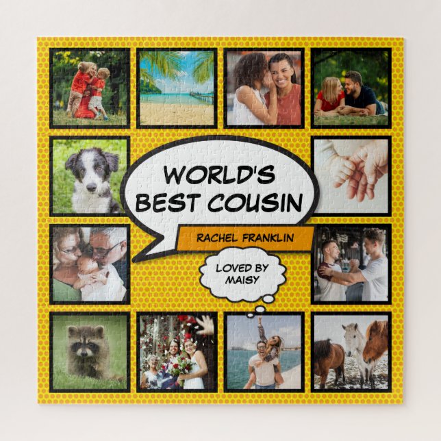 Puzzle Cool amusant Cousin Comic moderne Livre photo Coll (Vertical)