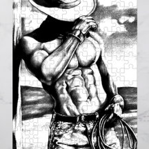 Cool classique Art Occidental Cowboy dessiné à la 