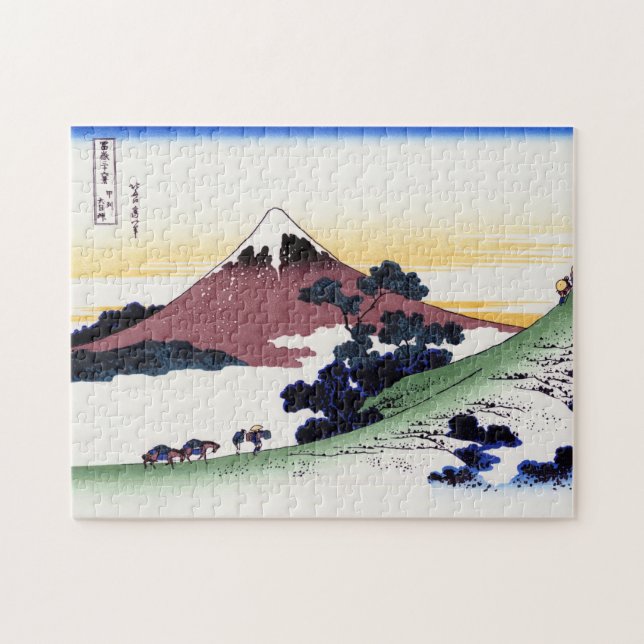 Puzzle Cool oriental japonais Hokusai Fuji Voir le paysag (Horizontal)
