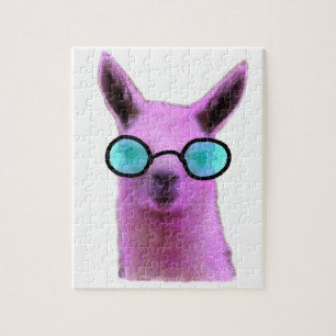 Puzzle Cool Pink Llama !