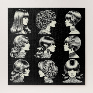 Puzzle Cool Vintage Boho retro femmes coiffures