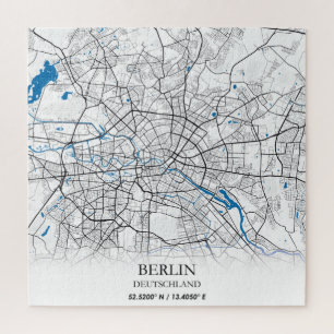 Puzzle Coordonnées de la carte de la ville Berlin Deutsch