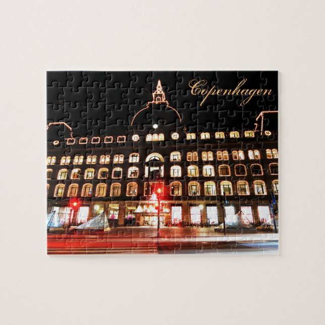 Puzzle Copenhague, Danemark la nuit (Horizontal)