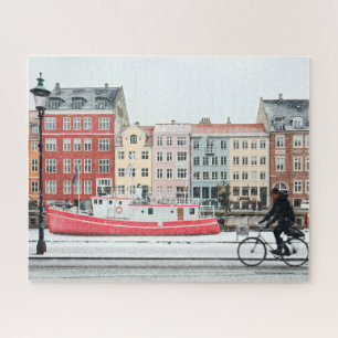 Puzzle Copenhague matin, vélo, 520 pièces,