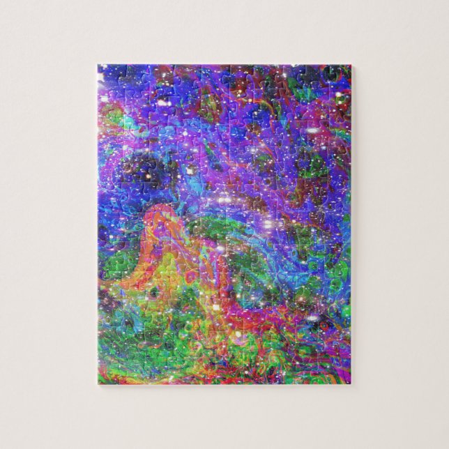 Puzzle Copie cosmique d'art de cowboy de l'espace de (Vertical)