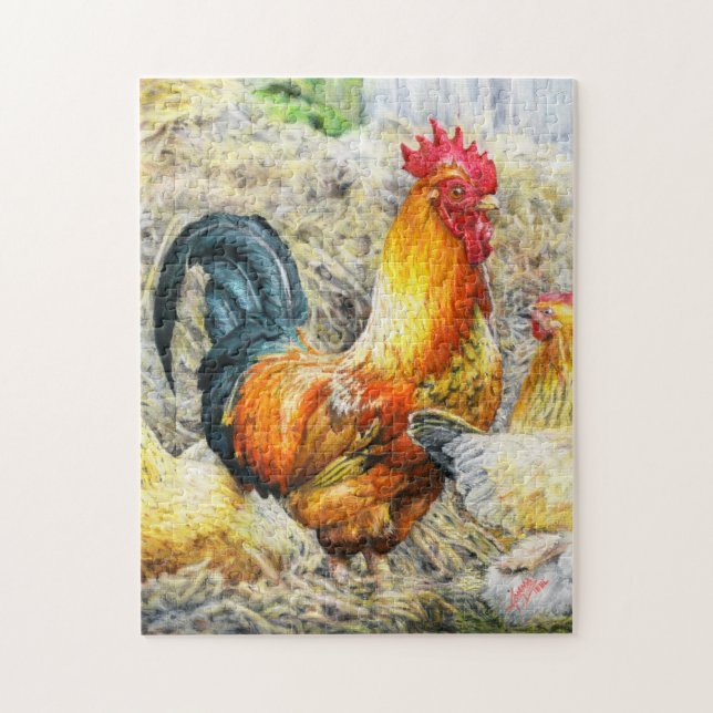 Puzzle Coq fier (Vertical)