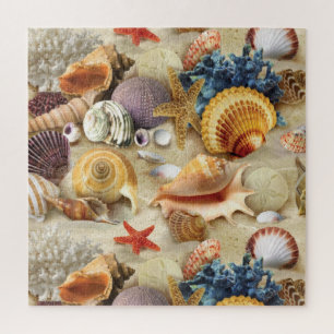 Puzzle Coques de mer sur la plage