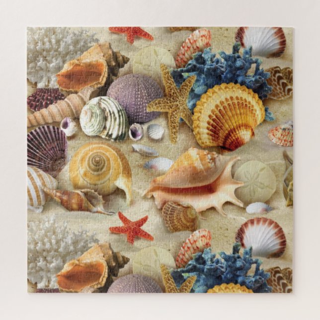 Puzzle Coques de mer sur la plage (Vertical)
