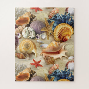 Puzzle Coques de mer sur la plage