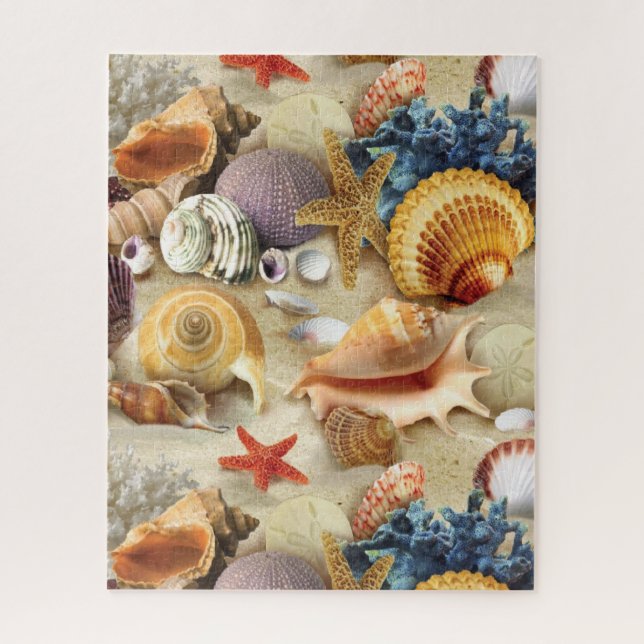Puzzle Coques de mer sur la plage (Vertical)