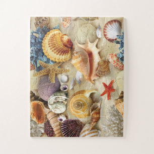 Puzzle Coques de mer sur la plage