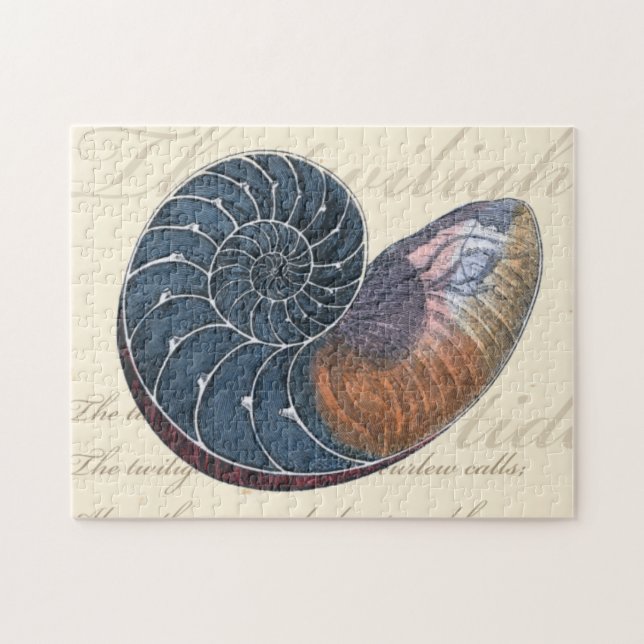 Puzzle Coquillage romantique (Horizontal)