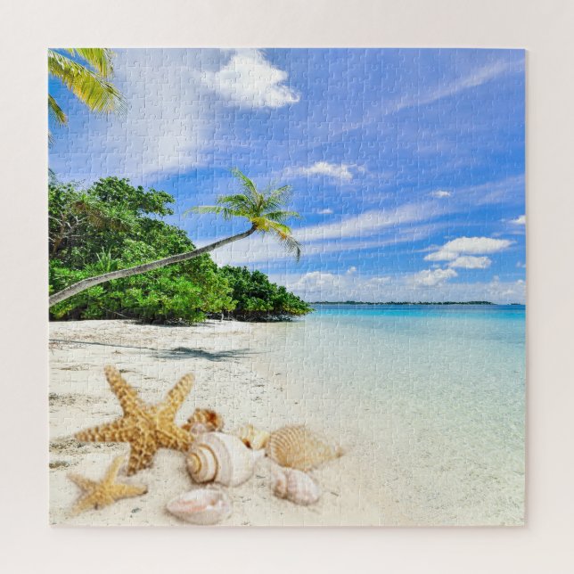 Puzzle Coquillages de plage de Palms (Vertical)