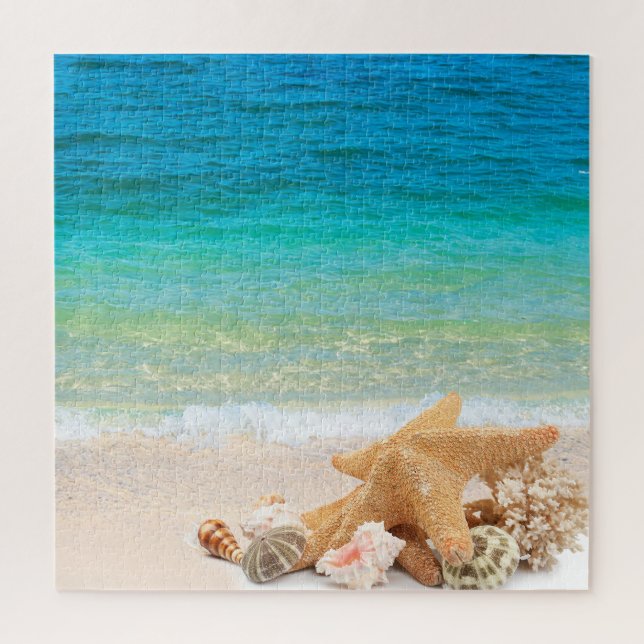 Puzzle Coquillages de plage tropicaux (Vertical)