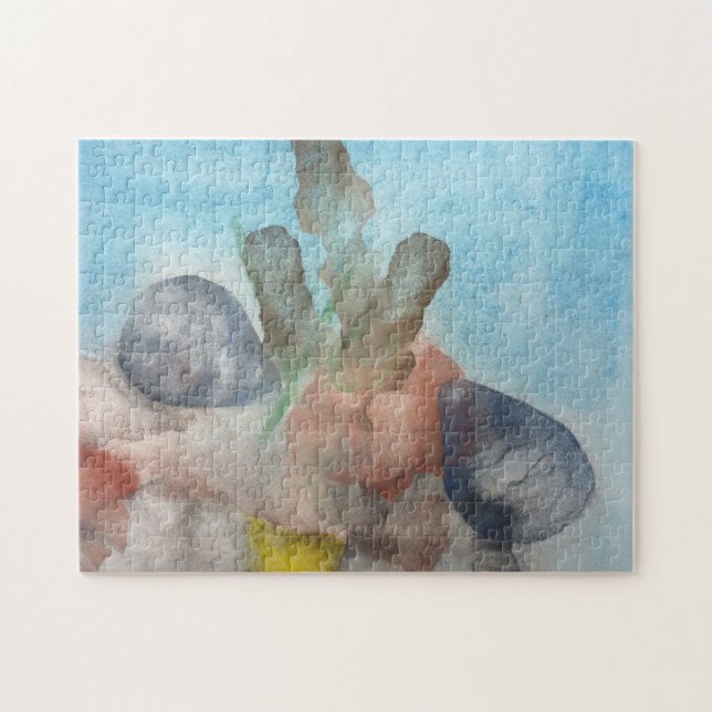 Puzzle Coquilles de mer sur le fond marin (Horizontal)