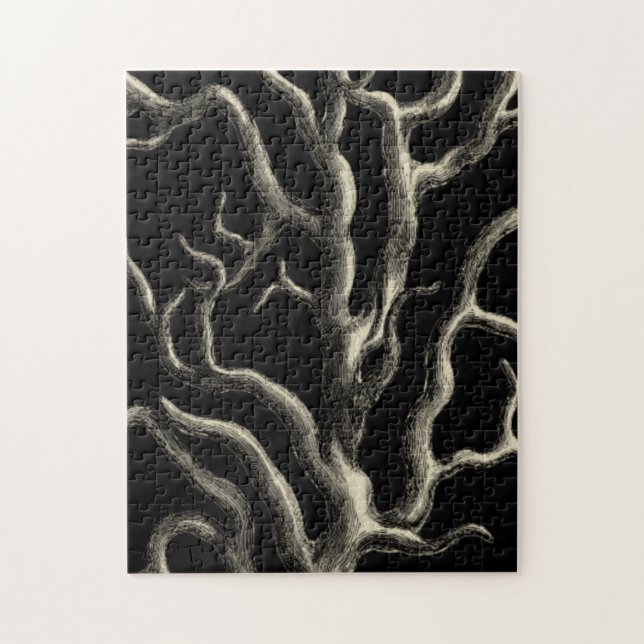 Puzzle Corail noir et tan (Vertical)