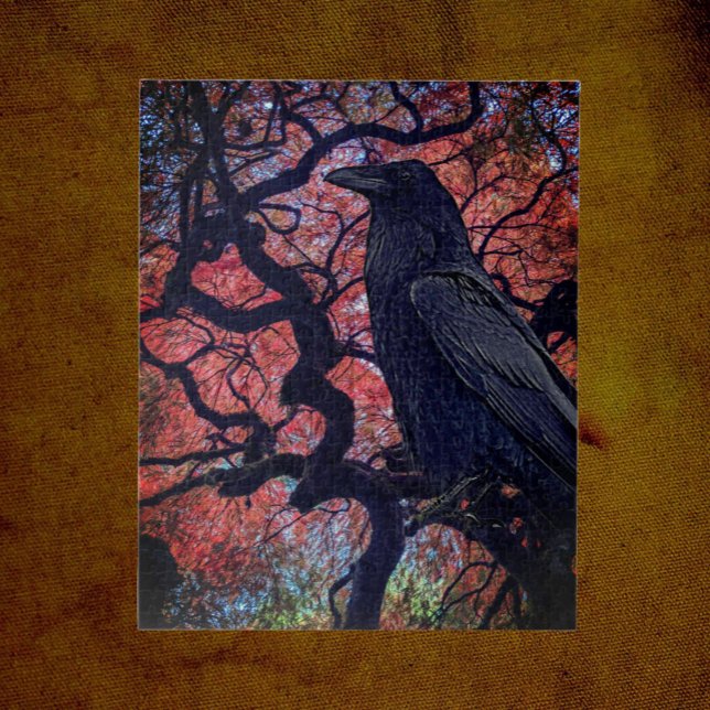 Puzzle Corbeau noir et érable gris japonais (In Situ)