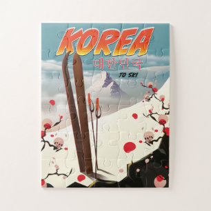 Puzzle Corée pour skier