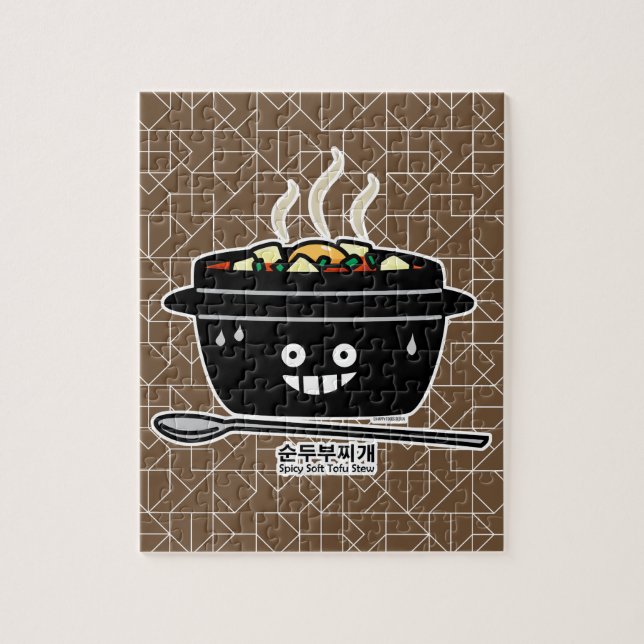 Puzzle Coréen Spicy Tofu Stew soupe Sundubu jjiges (Vertical)