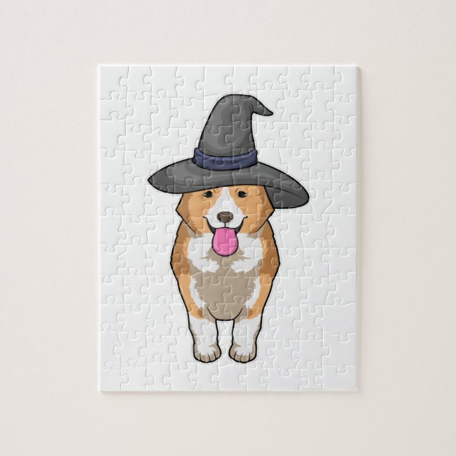 Puzzle Corgi Witch (Vertical)