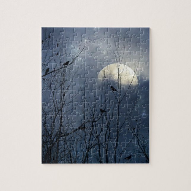 Puzzle Corneilles Dans Une Nuit Mystique (Vertical)