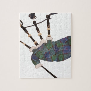 Puzzle cornemuses écossaises en plaid
