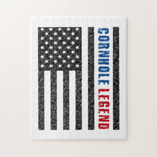 Puzzle Cornhole Legend USA