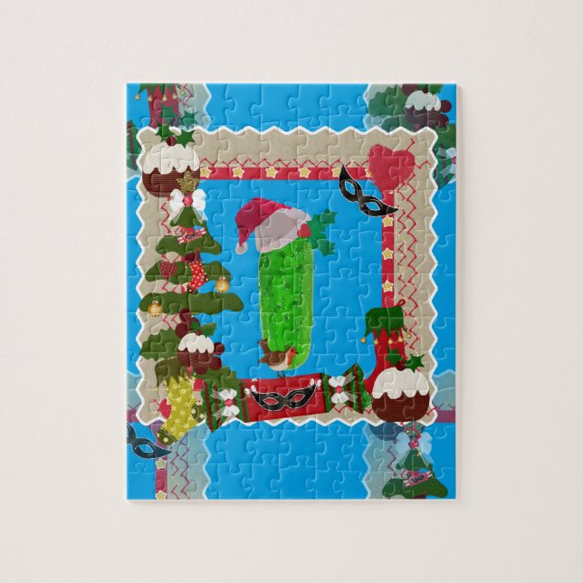 Puzzle cornichon de Noël (Vertical)